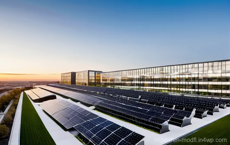 넷제로 경제 모델의 탄소 배출 감축 목표 - The office features sleek, sustainable design elements such as abundant natural light, integrated ve...