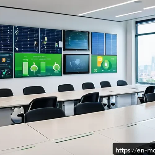 Home 30 넷제로 전환의 경제적 이점 - A modern corporate research lab filled with diverse scientists and engineers collaborating on green ...