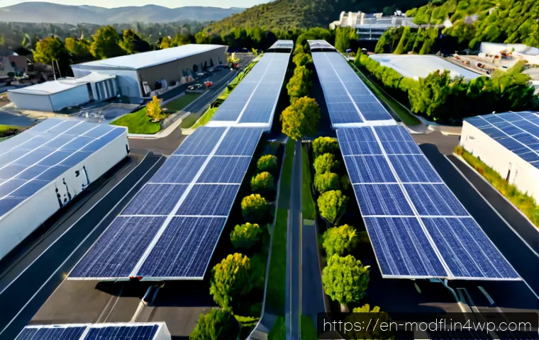 Home 30 넷제로 전환 경제 모델과 지속 가능한 발전 - Photorealistic wide-angle view of a modern American city transitioning to net-zero, rooftop solar pa...